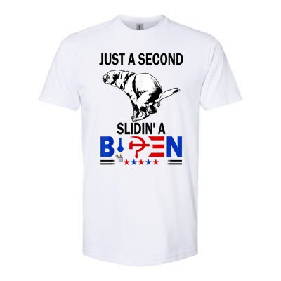 Just A Second Slidin' A Biden Softstyle CVC T-Shirt