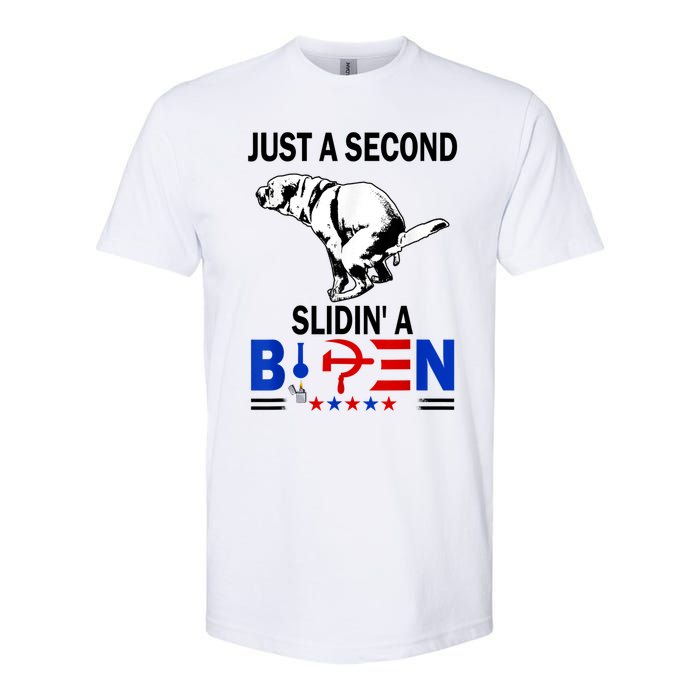 Just A Second Slidin' A Biden Softstyle CVC T-Shirt