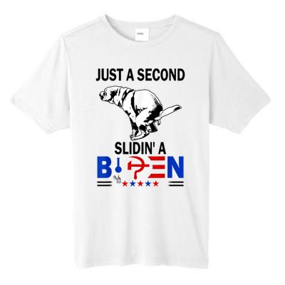 Just A Second Slidin' A Biden Tall Fusion ChromaSoft Performance T-Shirt