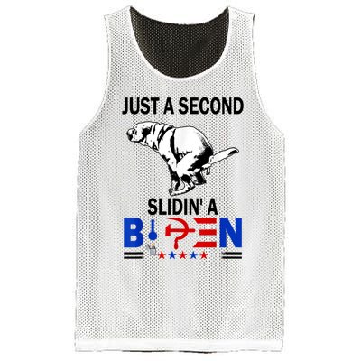 Just A Second Slidin' A Biden Mesh Reversible Basketball Jersey Tank