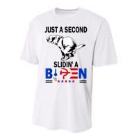 Just A Second Slidin' A Biden Performance Sprint T-Shirt