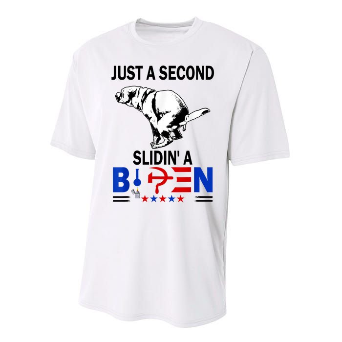 Just A Second Slidin' A Biden Performance Sprint T-Shirt