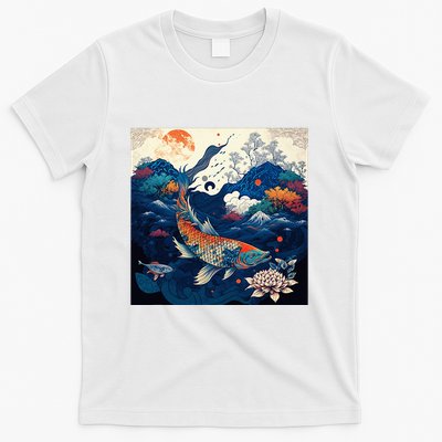 Japanese Art Samurai Aesthetic Koi Fish T-Shirt