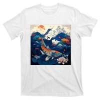 Japanese Art Samurai Aesthetic Koi Fish T-Shirt