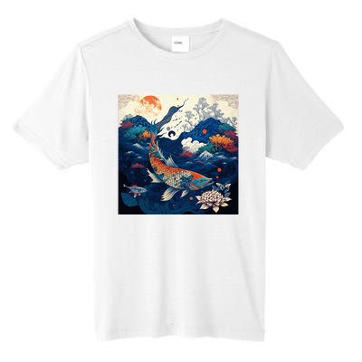 Japanese Art Samurai Aesthetic Koi Fish Tall Fusion ChromaSoft Performance T-Shirt