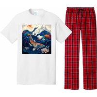 Japanese Art Samurai Aesthetic Koi Fish Pajama Set