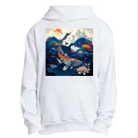 Japanese Art Samurai Aesthetic Koi Fish Urban Pullover Hoodie