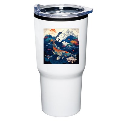 Japanese Art Samurai Aesthetic Koi Fish Tumbler