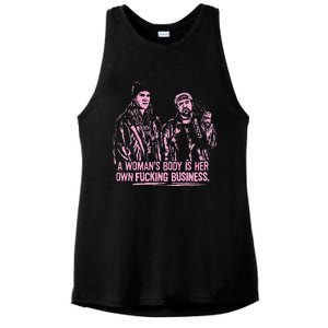 Jay And Silent Bob A WomanS Body Is Her Own Business Ladies PosiCharge Tri-Blend Wicking Tank