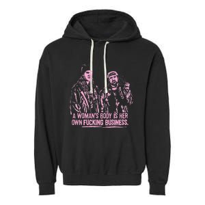 Jay And Silent Bob A WomanS Body Is Her Own Business Garment-Dyed Fleece Hoodie