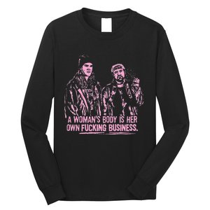 Jay And Silent Bob A WomanS Body Is Her Own Business Long Sleeve Shirt