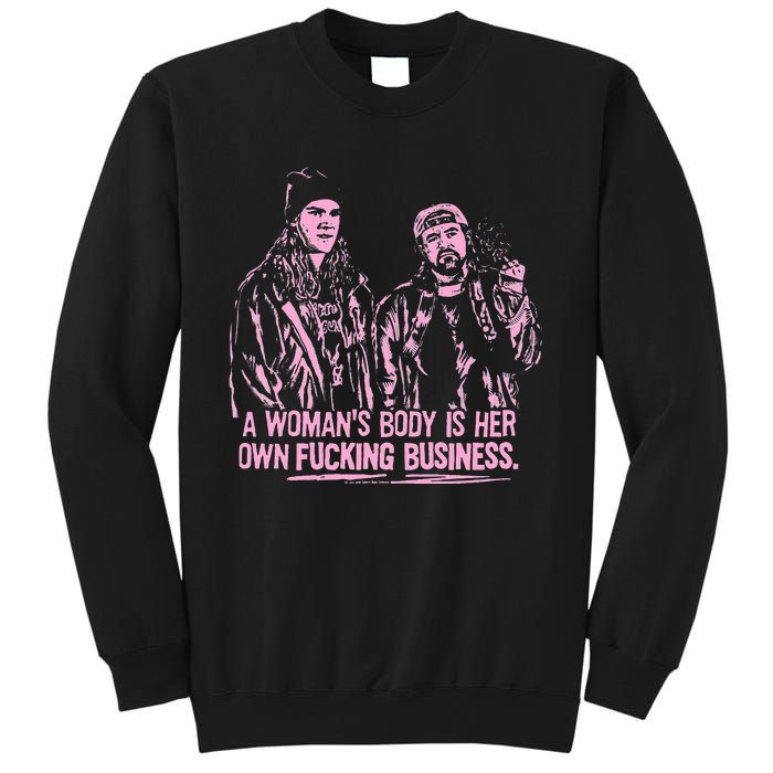 Jay And Silent Bob A WomanS Body Is Her Own Business Sweatshirt