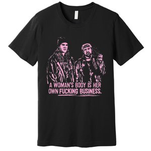 Jay And Silent Bob A WomanS Body Is Her Own Business Premium T-Shirt