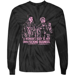 Jay And Silent Bob A WomanS Body Is Her Own Business Tie-Dye Long Sleeve Shirt