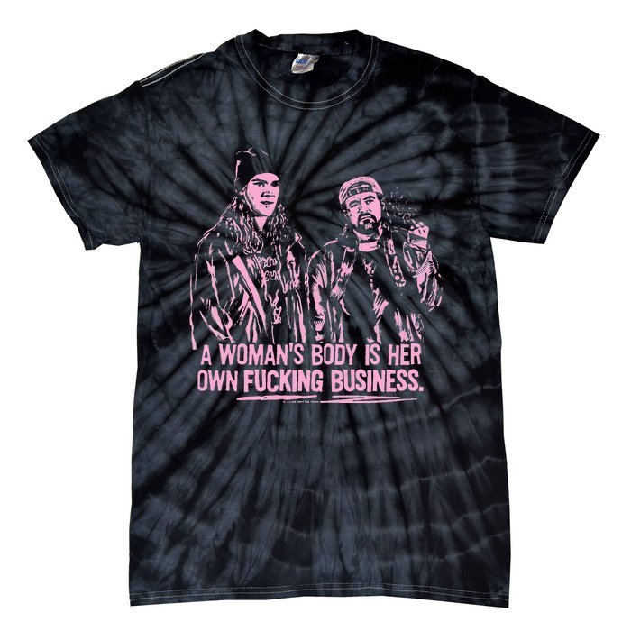 Jay And Silent Bob A WomanS Body Is Her Own Business Tie-Dye T-Shirt