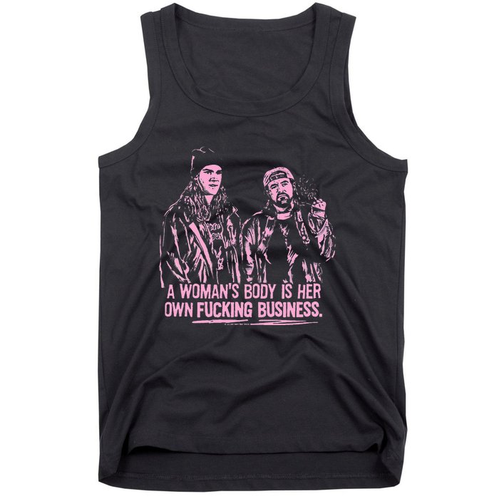 Jay And Silent Bob A WomanS Body Is Her Own Business Tank Top