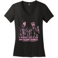 Jay And Silent Bob A WomanS Body Is Her Own Business Women's V-Neck T-Shirt