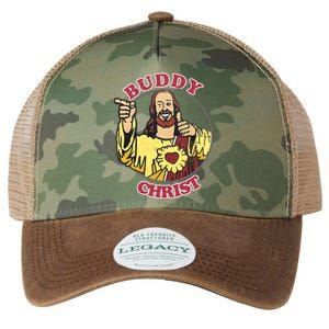 Jay And Silent Bob Buddy Christ Circle Portrait Legacy Tie Dye Trucker Hat