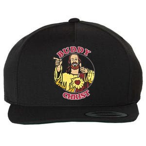 Jay And Silent Bob Buddy Christ Circle Portrait Wool Snapback Cap