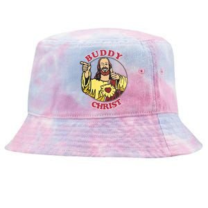 Jay And Silent Bob Buddy Christ Circle Portrait Tie-Dyed Bucket Hat