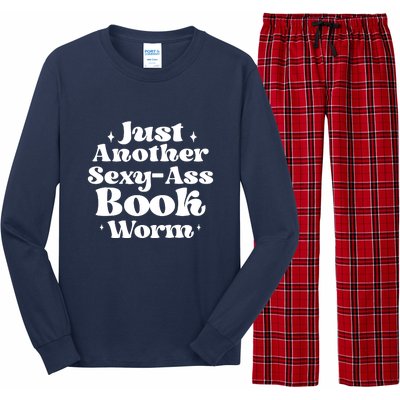 Just Another Sexy-Ass Bookworm | Funny Book Lover Gifts Long Sleeve Pajama Set