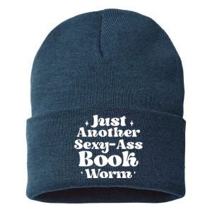 Just Another Sexy-Ass Bookworm | Funny Book Lover Gifts Sustainable Knit Beanie