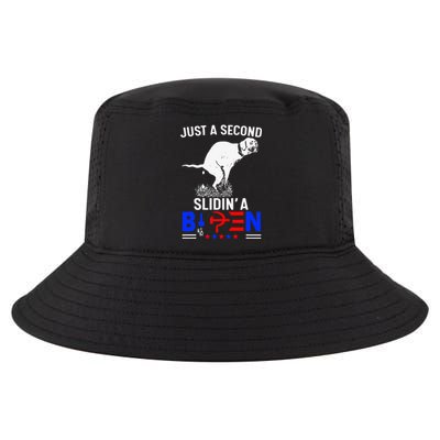 Just A Second Slidin A Biden Cool Comfort Performance Bucket Hat