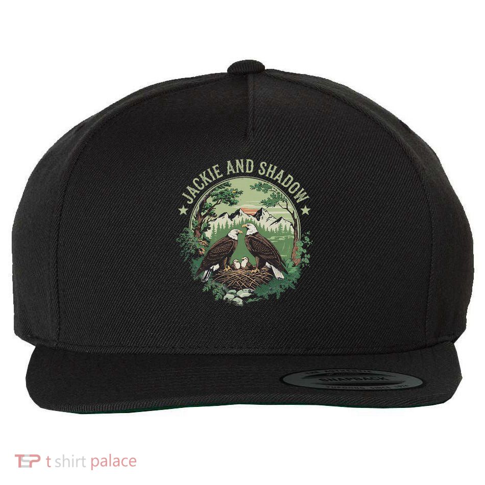 Jackie And Shadow Bald Eagle Family Wool Snapback Cap
