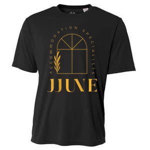 Jjune Accommodation Specialists Frontback Gold Cooling Performance Crew T-Shirt