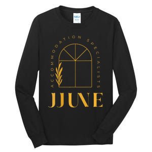 Jjune Accommodation Specialists Frontback Gold Tall Long Sleeve T-Shirt