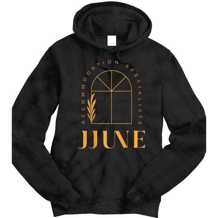 Jjune Accommodation Specialists Frontback Gold Tie Dye Hoodie