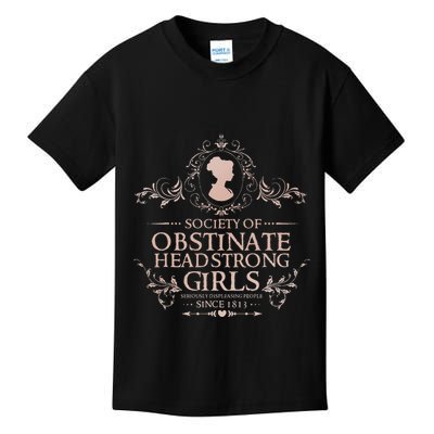 Jane Austen Society Of Obstinate Headstrong Kids T-Shirt