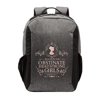 Jane Austen Society Of Obstinate Headstrong Vector Backpack