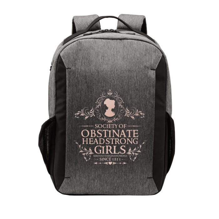 Jane Austen Society Of Obstinate Headstrong Vector Backpack