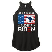 Just A Second Slidin' A Biden Funny Biden Women's Perfect Tri Rocker Tank