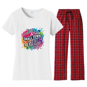 Just A Small Town Girl Women's Flannel Pajama Set