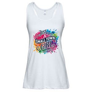 Just A Small Town Girl Ladies Essential Flowy Tank