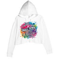 Just A Small Town Girl Crop Fleece Hoodie