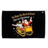 Jesus And Santa Claus The Boy Are Back In A Town Christmas Grommeted Golf Towel