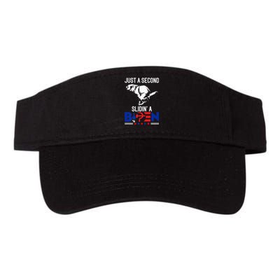 Just A Second Slidin' A Biden Funny Humour Biden Valucap Bio-Washed Visor