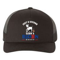 Just A Second Slidin' A Biden Funny Biden Yupoong Adult 5-Panel Trucker Hat