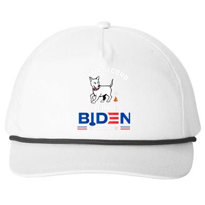 Just A Second Slidin' A Biden Funny Biden Snapback Five-Panel Rope Hat