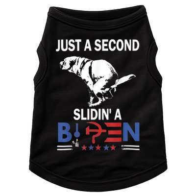 Just A Second Slidin' A Biden Doggie Tank
