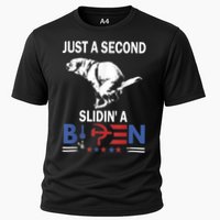 Just A Second Slidin' A Biden Cooling Performance Crew T-Shirt