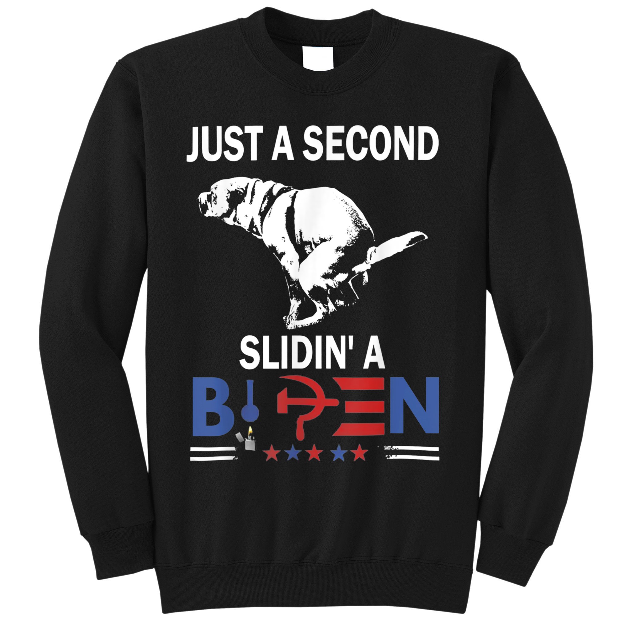 Just A Second Slidin' A Biden Sweatshirt