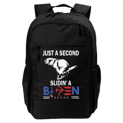 Just A Second Slidin' A Biden Backpack