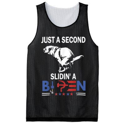 Just A Second Slidin' A Biden Mesh Reversible Basketball Jersey Tank