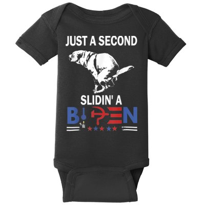 Just A Second Slidin' A Biden Baby Bodysuit