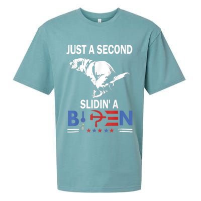 Just A Second Slidin' A Biden Sueded Cloud Jersey T-Shirt