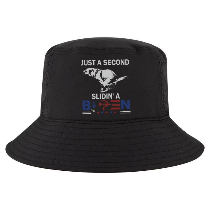 JUST A SECOND SLIDIN'A BIDEN Cool Comfort Performance Bucket Hat